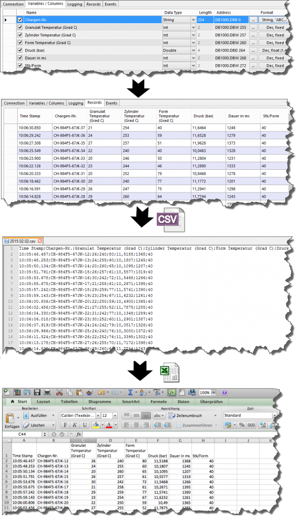  Beispiel CSV-Datei zu Excel-Datei